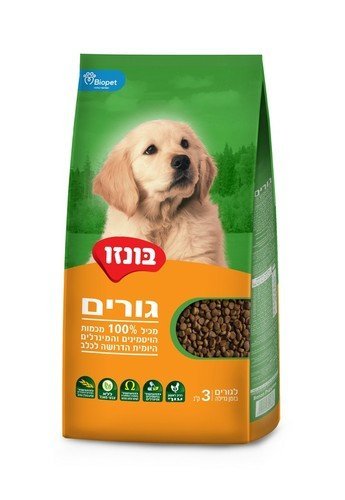 בונזו גורים 3 ק"ג אוכל יבש לגורי כלבים