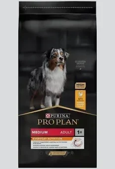 ProPlan פרופלאן 14 ק"ג מזון יבש לכלבים בוגרים מגזע בינוני (אופטיבלאנס)