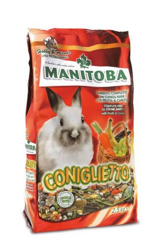 מזון לארנב 2.5 ק״ג Manitoba Coniglietto