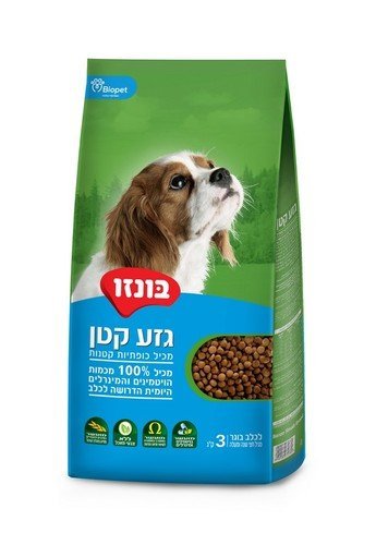 בונזו גזע קטן 3 ק"ג אוכל יבש לכלבים בוגרים מגזע קטן
