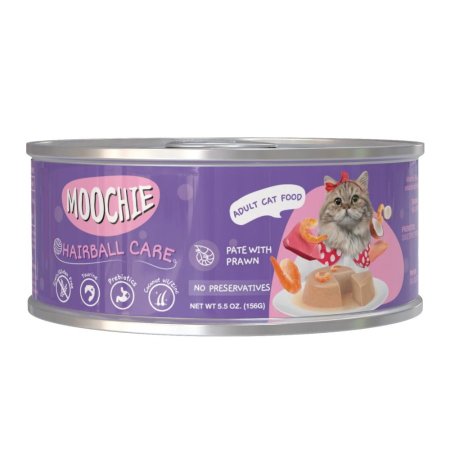 מוצי מזון מלא לחתול למניעת כדורי שיער פטה עם שרימפס 156גרם