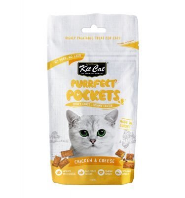 קיט קט חטיף פרפיקט עוף וגבינה לחתול 60 גרם